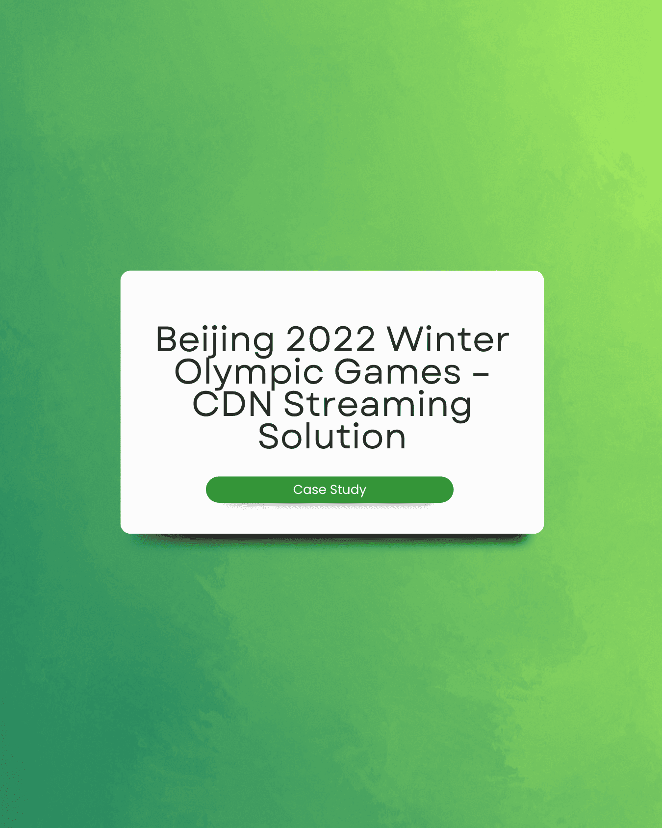 Beijing 2022 Winter Olympic Games