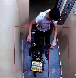 Elevator safety risk detected by visual AI